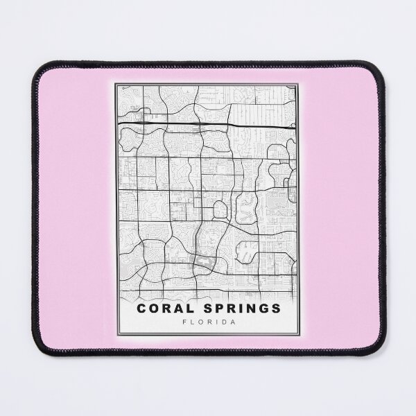 Artikelvorschau, Minimalistische Coral Springs Karte entworfen und verkauft von Tamas Das.