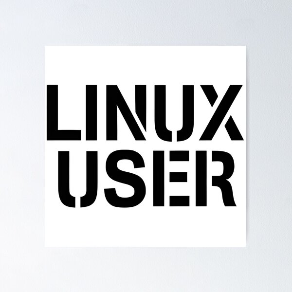 Item preview, Bold “Linux User” Typography Design for Tech Enthusiasts designed and sold by elvinsevere.