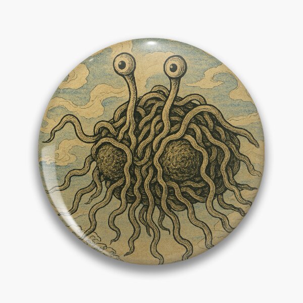 Item preview, Flying spaghetti monster in Ukiyoe style designed and sold by KokeCouture.