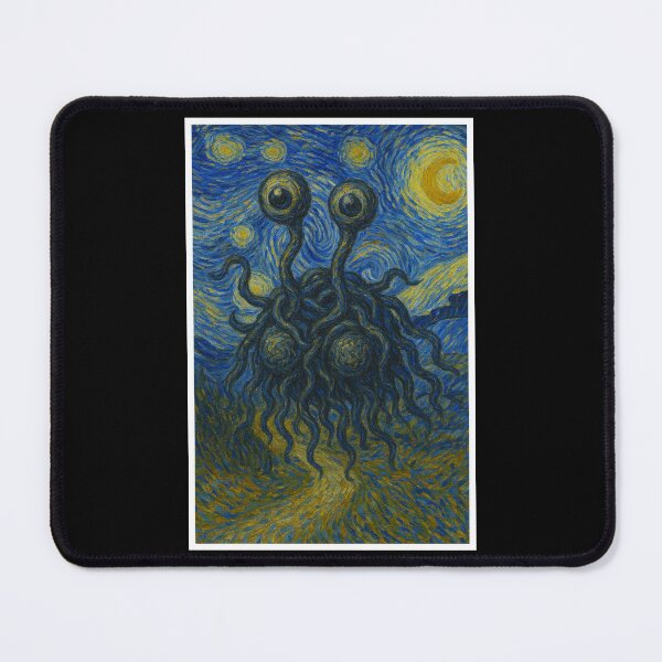 Item preview, Van Gogh-style flying spaghetti monster designed and sold by KokeCouture.