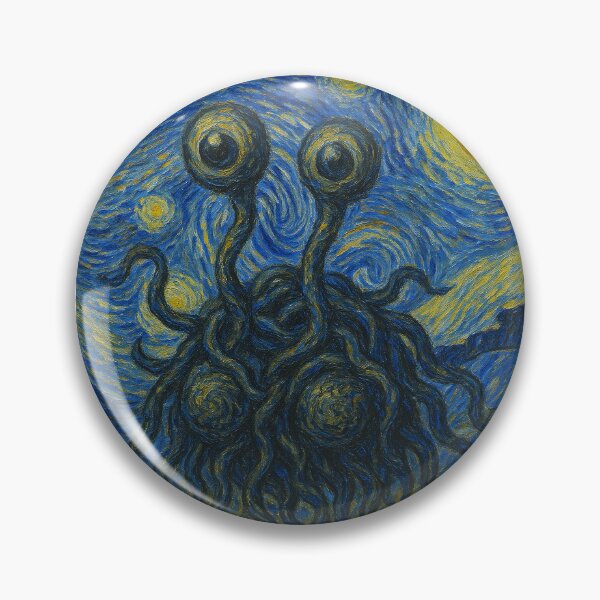 Item preview, Van Gogh-style flying spaghetti monster designed and sold by KokeCouture.