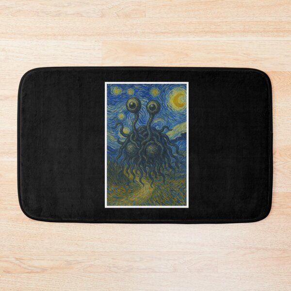 Item preview, Van Gogh-style flying spaghetti monster designed and sold by KokeCouture.