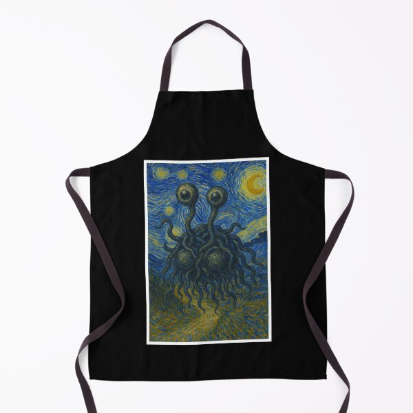 Item preview, Van Gogh-style flying spaghetti monster designed and sold by KokeCouture.