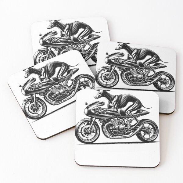Item preview, Cool Italian Greyhound Riding a Motorcycle Biker Dog Lover designed and sold by Kimberley King Art  King Art.