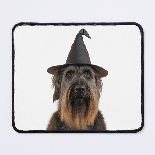 Item preview, Briard Dog Wearing Halloween Witch Hat designed and sold by LazyOwlStore.