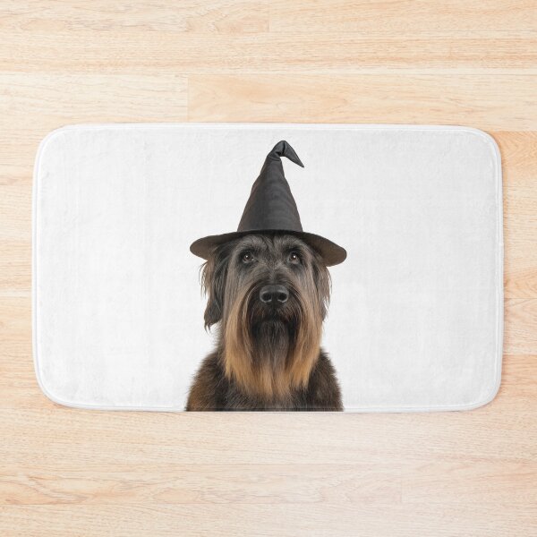 Item preview, Briard Dog Wearing Halloween Witch Hat designed and sold by LazyOwlStore.