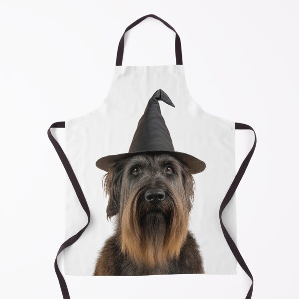 Item preview, Briard Dog Wearing Halloween Witch Hat designed and sold by LazyOwlStore.