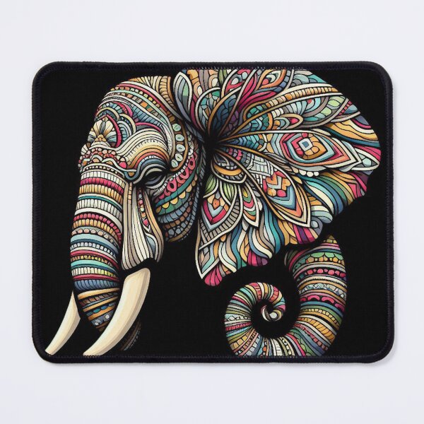 Item preview, Elegant Elephant Mandala Design for Stylish Pet Apparel and Accessories – Perfect for Animal Lovers and Boho Vibes designed and sold by knalpot-design.