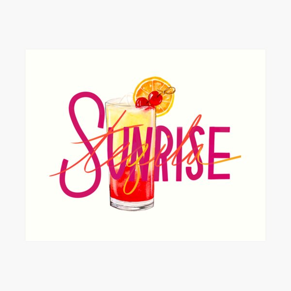 Aperçu de l'œuvre Tequila Sunrise créée et vendue par Art-by-Nessa.