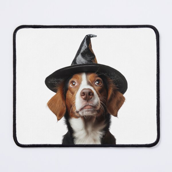 Item preview, Brittany Dog Wearing Halloween Witch Hat designed and sold by LazyOwlStore.