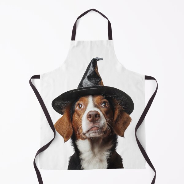 Item preview, Brittany Dog Wearing Halloween Witch Hat designed and sold by LazyOwlStore.