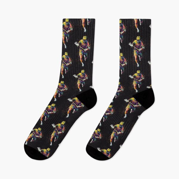 Item preview, Energy Of Lacrosse Expressed Through Neon Paint Strokes designed and sold by Piotrek0001.