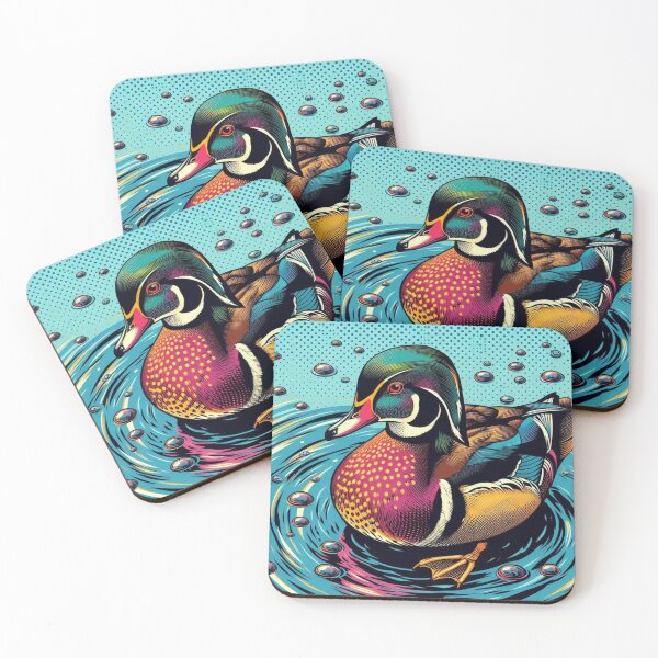 Item preview, Wild duck in pop art style designed and sold by Dogandesighn.