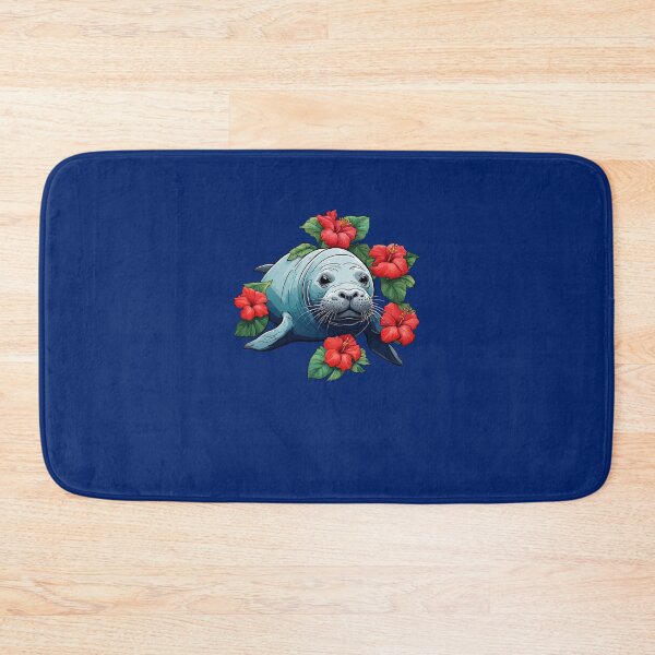 Item preview, Hawaiian Monk Seal And Red Hibiscus Flowers designed and sold by taiche.