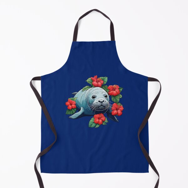 Item preview, Hawaiian Monk Seal And Red Hibiscus Flowers designed and sold by taiche.