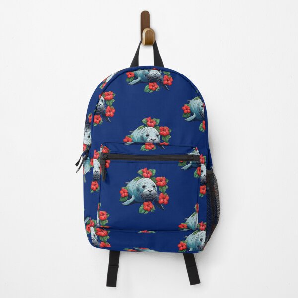 Item preview, Hawaiian Monk Seal And Red Hibiscus Flowers designed and sold by taiche.