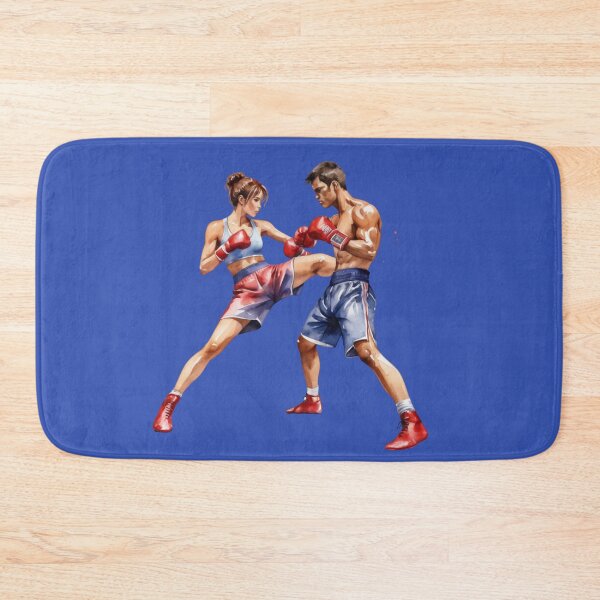 Item preview, Watercolor Kickboxing Duo – Intense Mixed Martial Arts Action Clipart designed and sold by CharmingGarden.