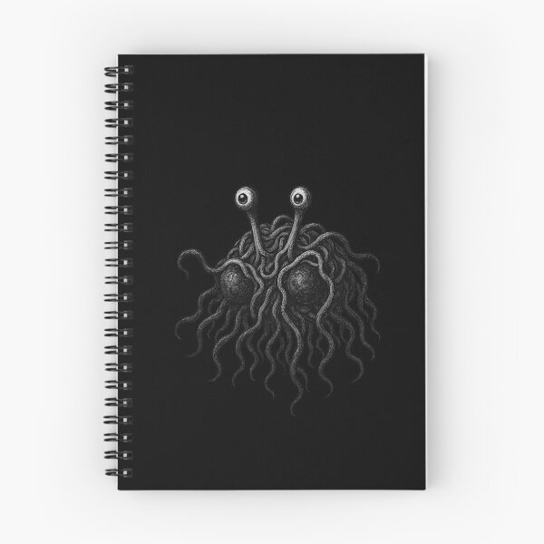 Item preview, Flying spaghetti monster in the style of old picture book illustrations designed and sold by KokeCouture.