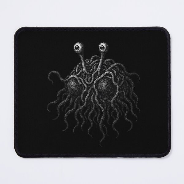 Item preview, Flying spaghetti monster in the style of old picture book illustrations designed and sold by KokeCouture.