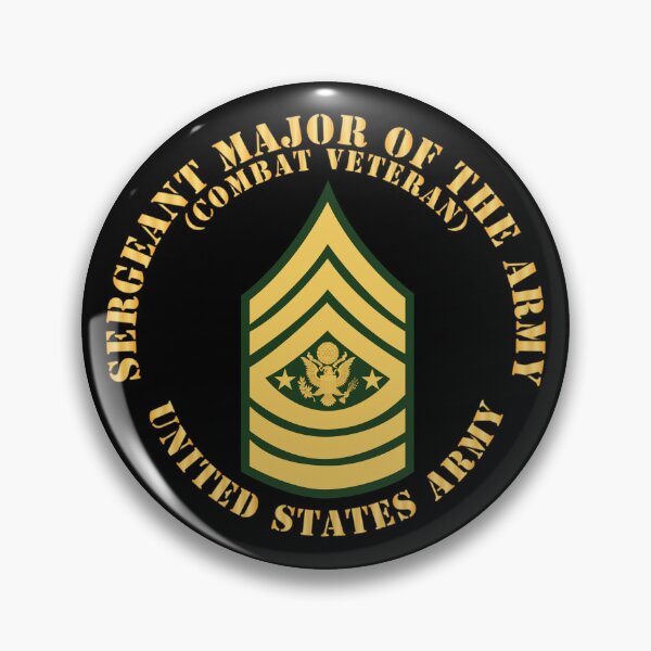 Item preview, Army - Sergeant Major of the Army - SMA - Combat Veteran - Flat X 300 designed and sold by Military Insignia Products.