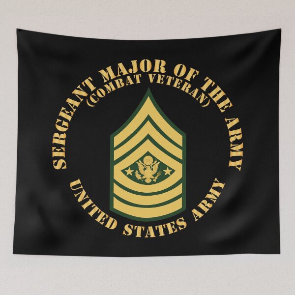 Item preview, Army - Sergeant Major of the Army - SMA - Combat Veteran - Flat X 300 designed and sold by Military Insignia Products.
