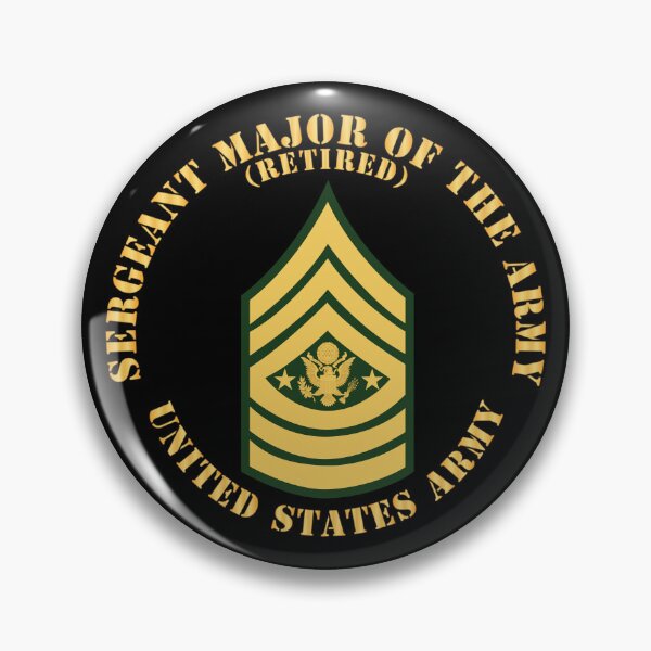 Item preview, Army - Sergeant Major of the Army - SMA - Retired - Flat X 300 designed and sold by Military Insignia Products.