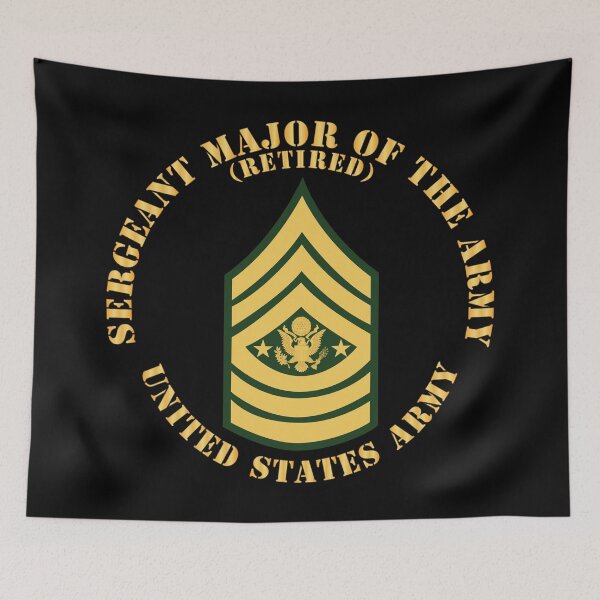 Item preview, Army - Sergeant Major of the Army - SMA - Retired - Flat X 300 designed and sold by Military Insignia Products.