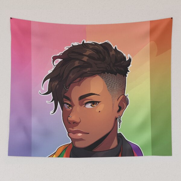 Item preview, I am non-binary, lgbtqia party designed and sold by Mauswohn.