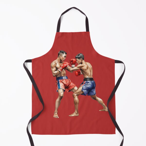 Item preview, Watercolor Clipart – Muay Thai Fighters in Action designed and sold by CharmingGarden.