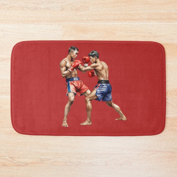 Item preview, Watercolor Clipart – Muay Thai Fighters in Action designed and sold by CharmingGarden.