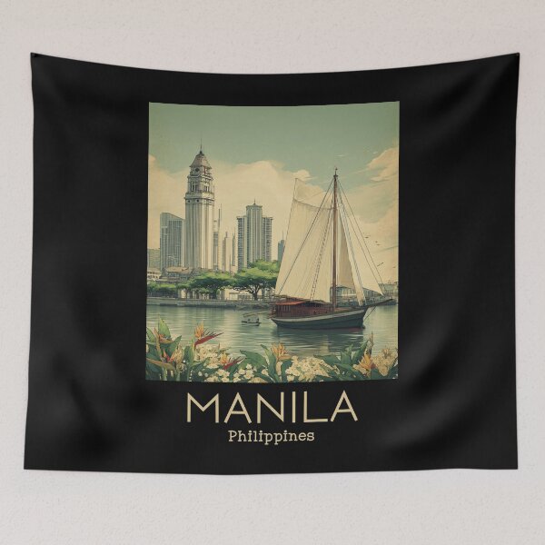 Item preview, A Vintage Illustration of Manila - Philippines  designed and sold by GoodOldVintage.