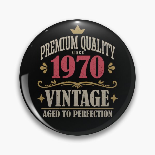 Item preview, 55th Birthday Vintage 55 Years Premium Quality Since 1970 designed and sold by eclecTEEq.