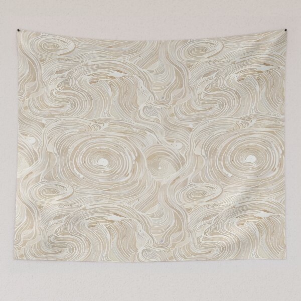 Item preview, Beige Swirling Texture Pattern, Mesmerizing Line Art, Neutral Tones designed and sold by CoolPixels.