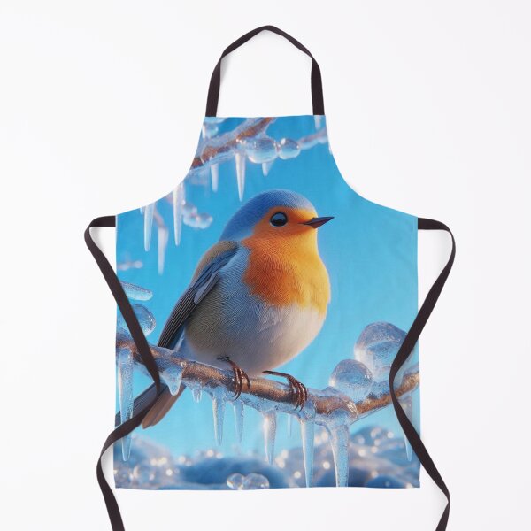 Item preview, Winter's Chill: Bird on Ice-Covered Branch Design designed and sold by choder61.