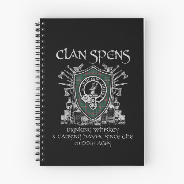 Item preview, Clan Spens Fragment drinking whiskey and causing havoc heritage crest tartan plaid designed and sold by Clan1093.