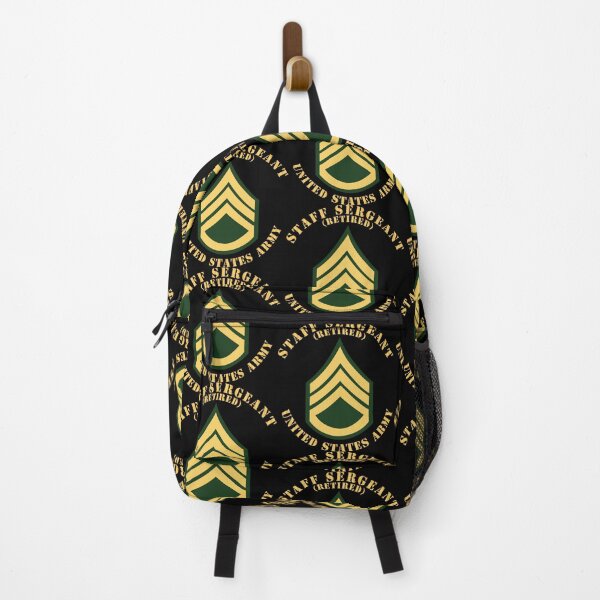 Item preview, Army - Staff Sergeant - SSG - Retired - Flat X 300 designed and sold by Military Insignia Products.