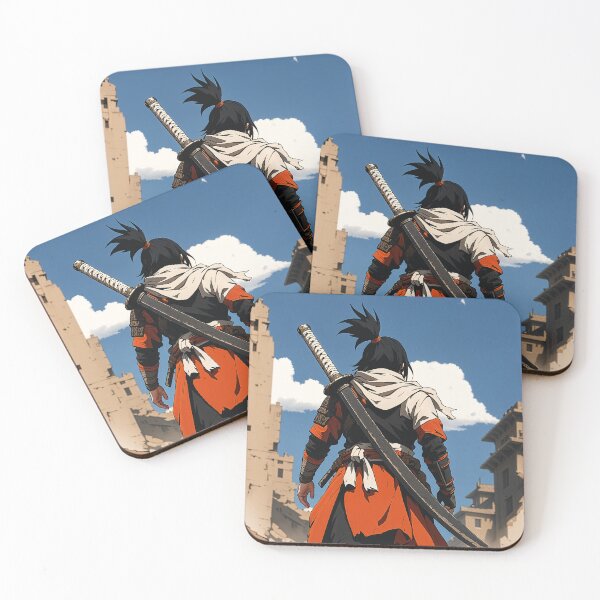 Item preview, Lone Samurai – Wanderer Through the Ruins designed and sold by SuperNovaDesigns.