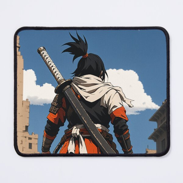 Item preview, Lone Samurai – Wanderer Through the Ruins designed and sold by SuperNovaDesigns.