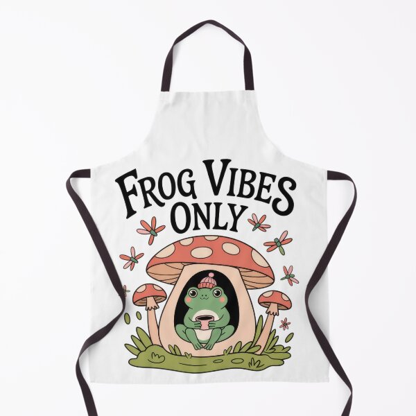 Item preview, Frog Vibes Only – Cottagecore Mushroom Frog Design designed and sold by EpicMediaShop.