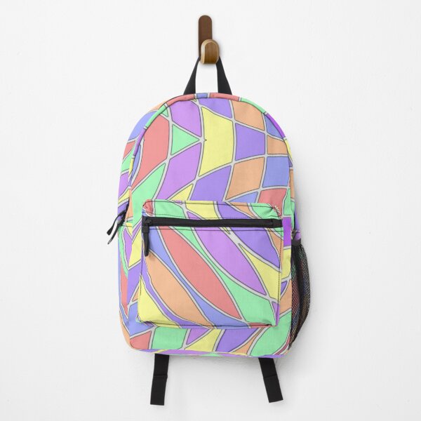 Item preview, Another soft color variation of "Crossing rainbows" - a colorful pattern design for large prints designed and sold by PunArtistry.