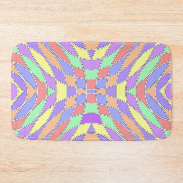 Item preview, Another soft color variation of "Crossing rainbows" - a colorful pattern design for large prints designed and sold by PunArtistry.