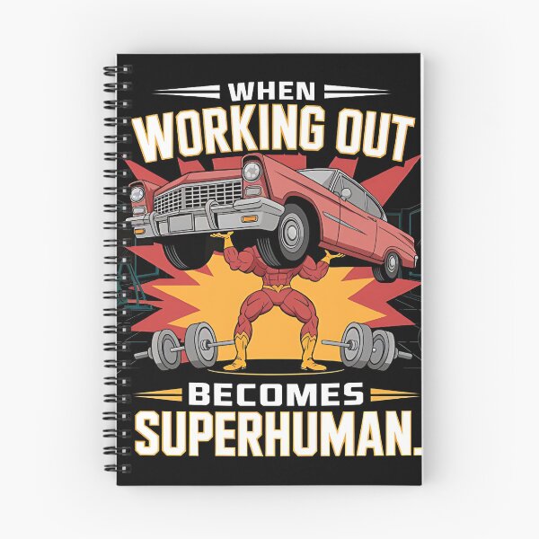 Item preview, When Working Out Becomes Superhuman Fitness Motivation Quote designed and sold by Evolved Ape.
