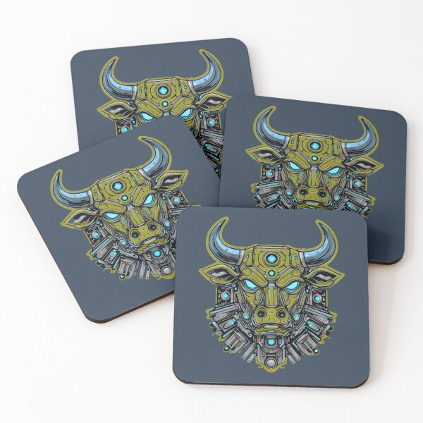 Item preview,  Cyber Minotaur Core designed and sold by MYTHIC PEEL STICKERS.
