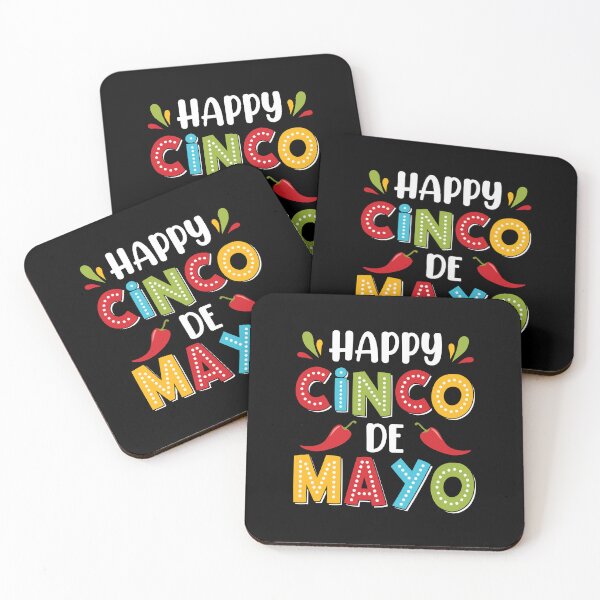 Item preview, Cinco de Mayo Fiesta Typography with Peppers and Confetti Gifts designed and sold by Maniutek.