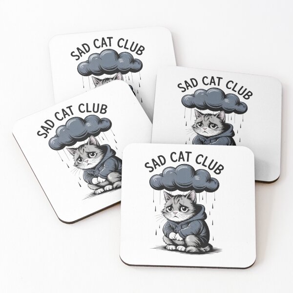 Item preview, Sad Cat Club – Moody Cat Aesthetic Design designed and sold by EpicMediaShop.