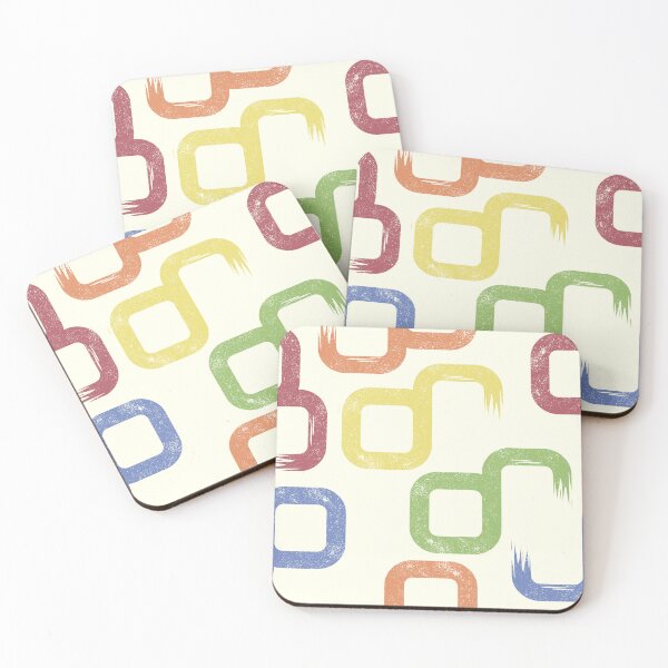 Artikelvorschau, Retro Geometric Pattern – Colorful Seamless 70s Design with Grunge Texture entworfen und verkauft von CgkX.