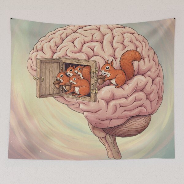 Item preview, Release the squirrels! Uh, oh. It's weird out there! designed and sold by VeryADHD.
