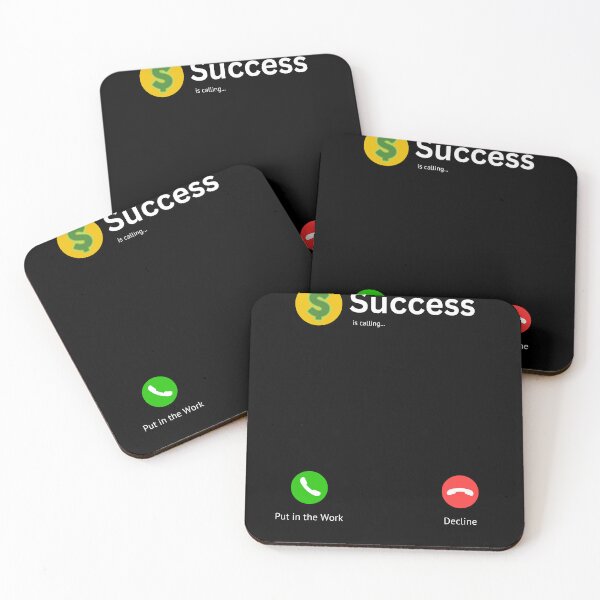 Item preview, Success is Calling - Hard Work Motivational designed and sold by rdm-hyperart.