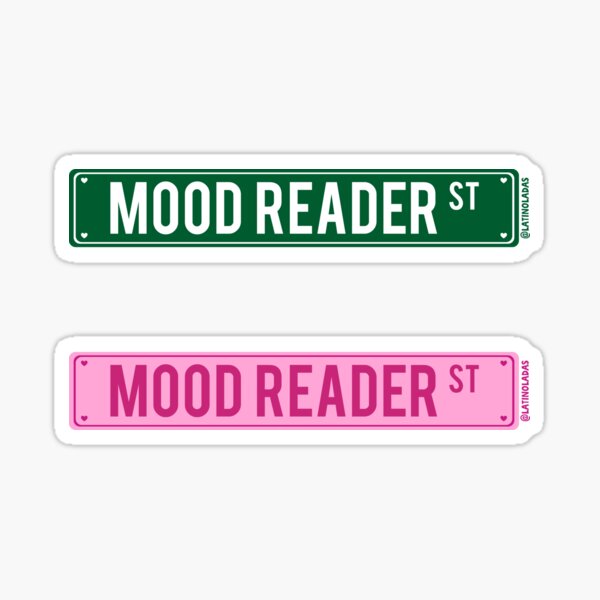 Item preview, Mood Reader St / Aesthetic Bookish Dark Green Road Street Sign  designed and sold by Latinoladas.