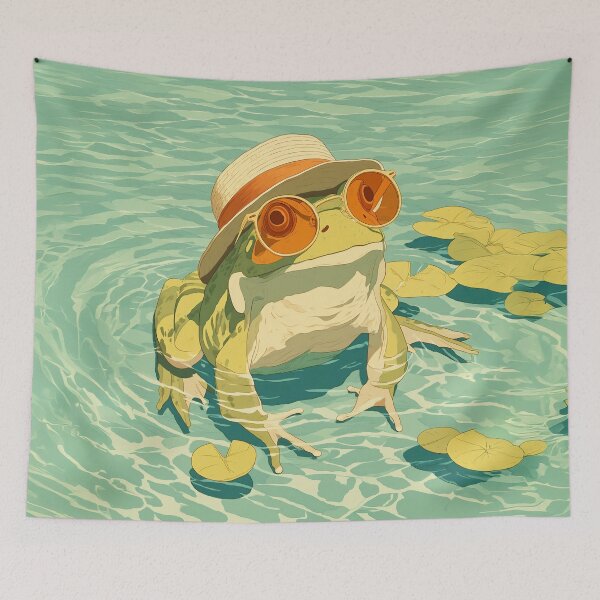 Item preview, Cool Frog Summer Vibes designed and sold by junkydotcom.